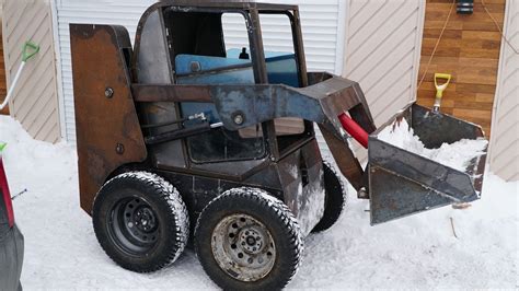 videos of building homemade skid steer loaders|homemade skid steer snow plow.